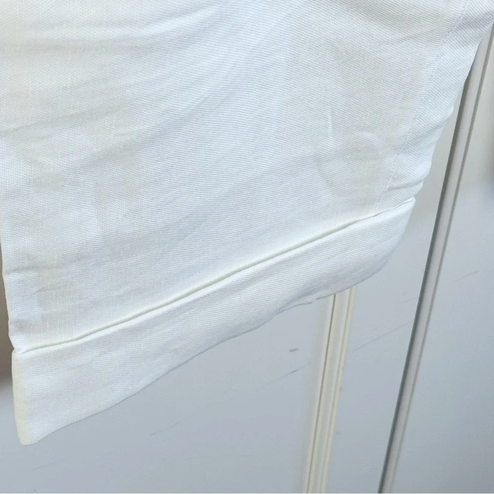 New! Wilfred Linen White Sz 12 Allant Pant Cuffed Crop